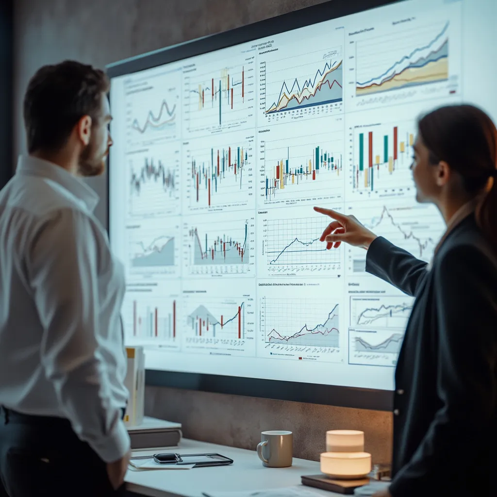 Consultor presentando estrategia de negocios
